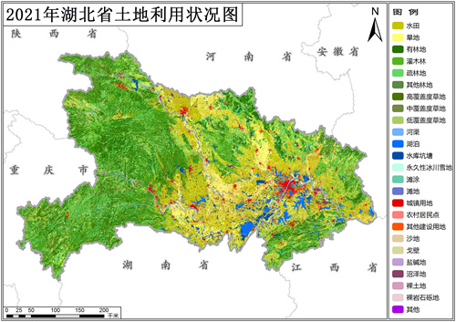 2021年湖北省土地利用数据（矢量） - 中科超图地理云平台,中科超图地理云平台