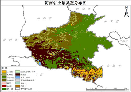 1995年河南省土壤类型分布数据