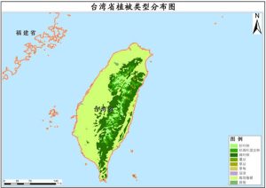 2001年台湾省植被类型分布数据,中科超图地理云平台