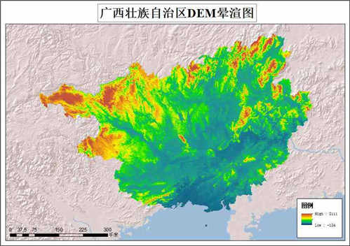 2015年广西GDEM V2数字高程数据