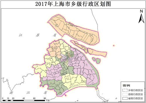 2017年上海市乡级行政区划数据 - 中科超图地理云平台,中科超图地理云平台