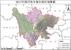 2017年四川省乡级行政区划数据,中科超图地理云平台