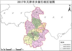 2017年天津市乡级行政区划数据,中科超图地理云平台