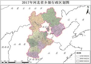 2017年河北省乡级行政区划数据,中科超图地理云平台