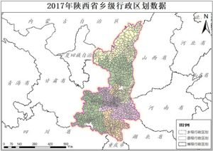 2017年陕西省乡级行政区划数据,中科超图地理云平台