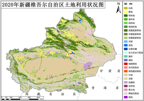 2020年新疆维吾尔自治区土地利用数据(矢量)