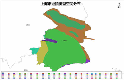 上海市地貌类型空间分布数据
