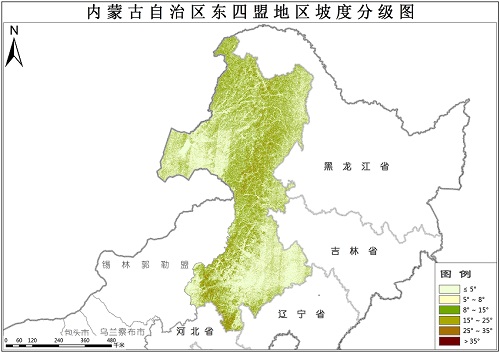 东四盟地区坡度数据