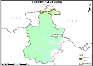 天津市ASTER GDEM v3数字高程数据,中科超图地理云平台