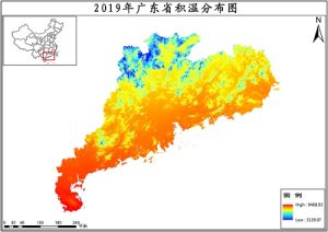 广东省活动积温空间分布数据,中科超图地理云平台