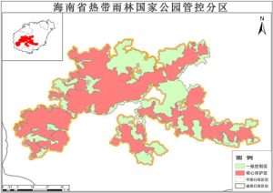 海南热带雨林国家公园管控分区数据,中科超图地理云平台