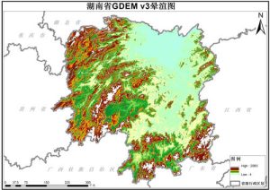 湖南省ASTER GDEM v3数字高程数据,中科超图地理云平台