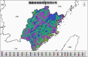 福建省地貌类型空间分布数据,中科超图地理云平台