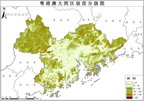 粤港澳大湾区坡度数据