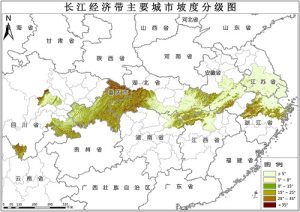 长江经济带主要城市坡度数据,中科超图地理云平台