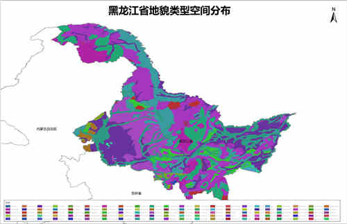 黑龙江省地貌类型空间分布数据