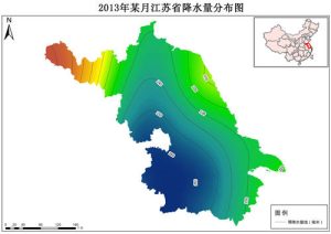 2013年江苏省月降雨量分布数据,中科超图地理云平台