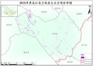 2015年黑龙江省大豆种植分布数据,中科超图地理云平台