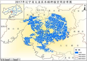 2017年辽宁省水稻种植分布数据,中科超图地理云平台