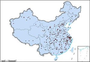 2018年全国5A级旅游景区分布数据,中科超图地理云平台