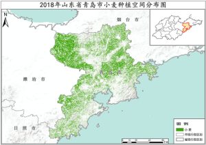 2018年山东省冬小麦种植分布数据,中科超图地理云平台