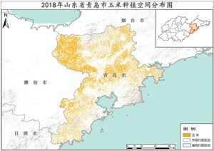 2018年山东省玉米种植分布数据,中科超图地理云平台