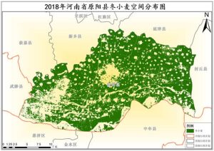 2018年河南省冬小麦种植分布数据,中科超图地理云平台