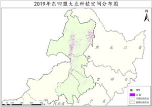 2019年内蒙古东部四盟大豆种植分布数据,中科超图地理云平台