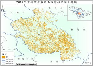 2019年吉林省春玉米种植分布数据,中科超图地理云平台