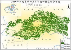 2019年河南省冬小麦种植分布数据,中科超图地理云平台
