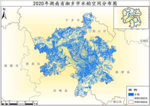 2020年湖南省水稻种植分布数据,中科超图地理云平台