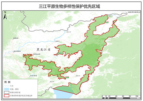 三江平原生物多样性保护优先区数据