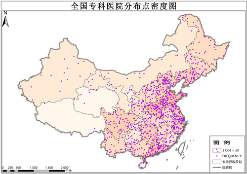 全国专科医院点位数据