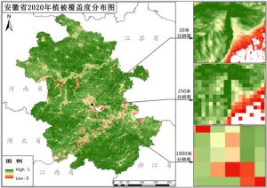 安徽省植被覆盖度（VFC）10米逐月数据,中科超图地理云平台