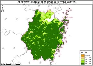 浙江省植被覆盖度VFC逐月数据,中科超图地理云平台