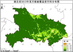 湖北省植被覆盖度VFC逐月数据,中科超图地理云平台
