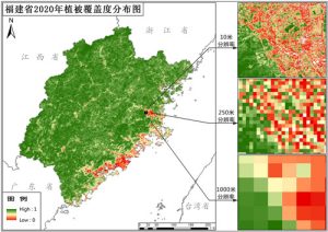 福建省植被覆盖度（VFC）10米逐月数据,中科超图地理云平台