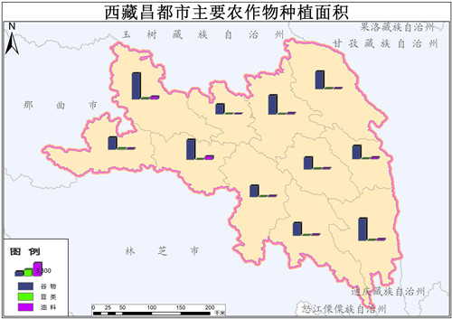 西藏自治区主要农作物种植面积和总产量数据