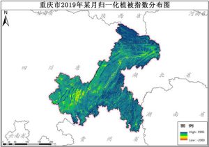 重庆市归一化植被指数NDVI逐16天数据,中科超图地理云平台