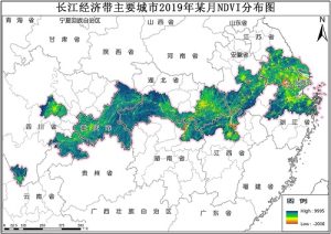 长江经济带主要城市归一化植被指数NDVI逐16天数据,中科超图地理云平台