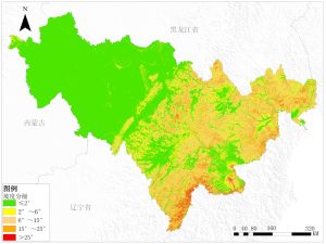 吉林省坡度分级数据服务,中科超图地理云平台