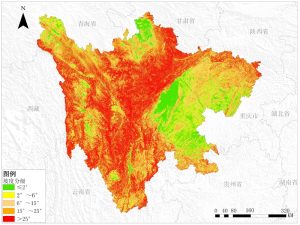 四川省坡度分级数据服务,中科超图地理云平台