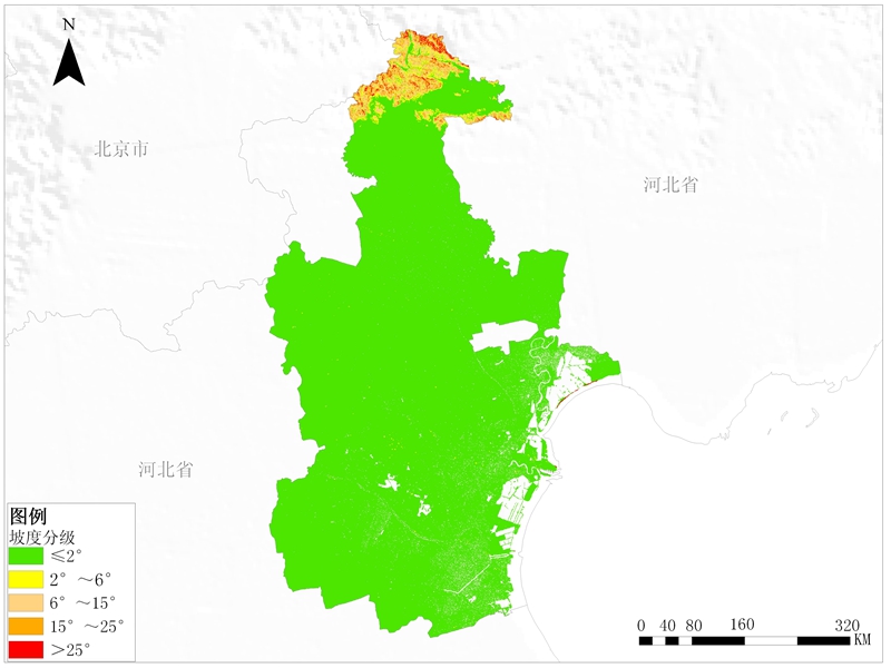 天津市坡度分级数据服务