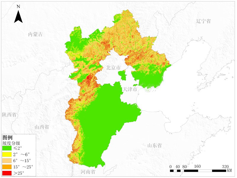 河北省坡度分级数据服务
