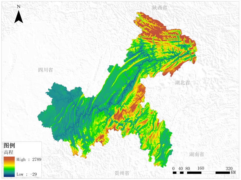 重庆市DEM数据服务