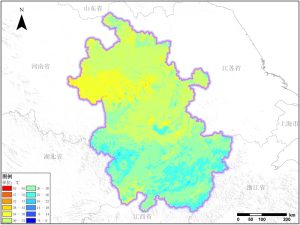 卫星遥感数据反演安徽省地表温度(LST)数据服务,中科超图地理云平台