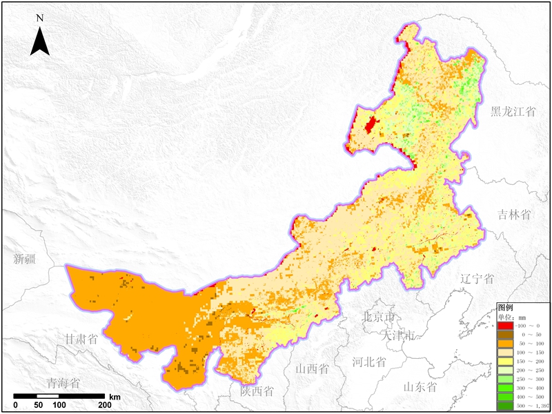多种卫星遥感数据反演内蒙古蒸腾与蒸散（ET）数据服务