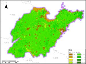 多种卫星遥感数据反演山东省净初级生产力（NPP）数据服务,中科超图地理云平台