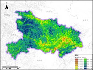 多种卫星遥感数据反演湖北省增强型植被指数（EVI）数据服务,中科超图地理云平台