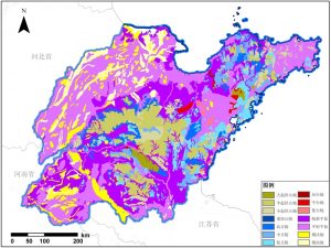 山东省地貌数据服务,中科超图地理云平台
